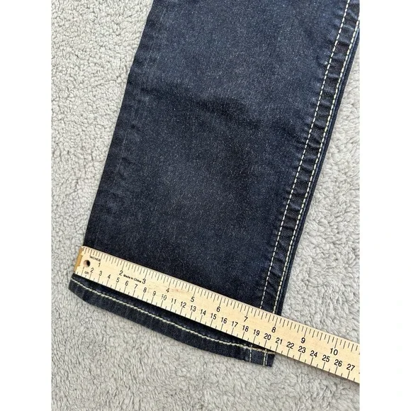 BKE Payton Jean Womens 29L (29x33.5) Boot Stretch Jeans Dark Wash Denim Stitch - Picture 7 of 14